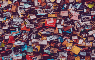 Viele Zettel durcheinander